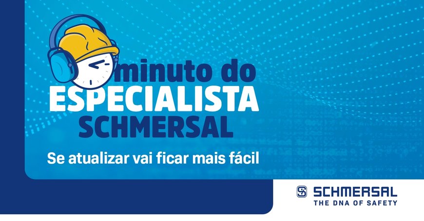 Schmersal lança novo canal do podcast sobre NR12 Minuto do Especialista Schmersal